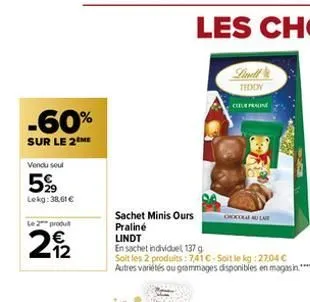 sachet lindt