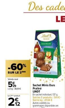 sachet Lindt