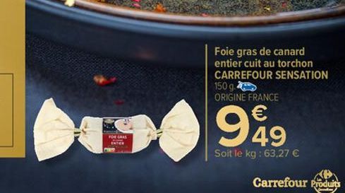 foie gras de canard Carrefour