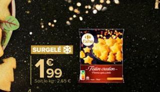 SURGELE  199  Soit le kg 2.65 €  Exita  Fation creation-