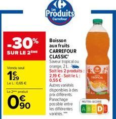 boisson aux fruits Carrefour