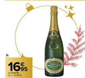 1695  La bouteille  Le L: 22,60 €  CHAMPLUSE  DICK C  