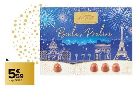 559  €  Lokg: 5,59 €  de fête  TRITION MYITION  Boules Praline  ←  20  