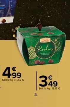 4.⁹9  soit le kg: 11,52 €  fil  rochers  larwarthan  t  349  soit le kg: 18,18 €  4. 