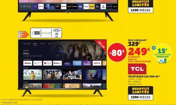 téléviseur LED TCL