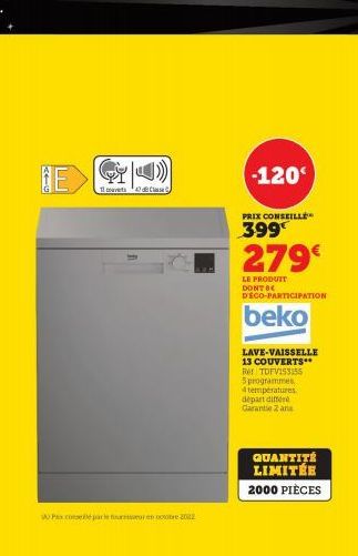 lave-vaisselle Beko