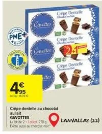 chocolat au lait gavottes