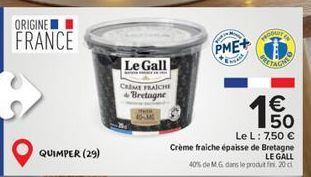 crème fraîche Le Gall