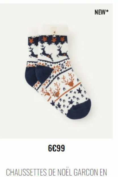 6€99  NEW*  CHAUSSETTES DE NOËL GARCON EN  