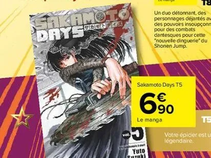 sakamot days been e  vol.  o  sakamoto days t5  € 90  le manga 