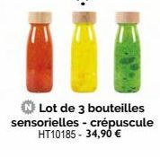 Lot de 3 bouteilles sensorielles - crépuscule HT10185- 34,90 € 