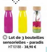 Lot de 3 bouteilles sensorielles - paradis HT10188 - 38,90 € 