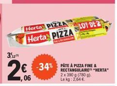 pâte à pizza Herta