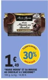 mousse au chocolat marie