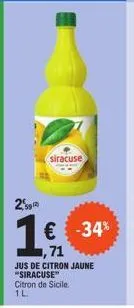 siracuse  29²)  1€ -34% 