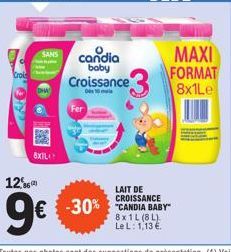 lait de croissance Candia