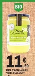 bio  bio miel  jesacier  miel d'acacia bio  50 