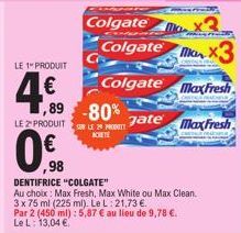 dentifrice Colgate