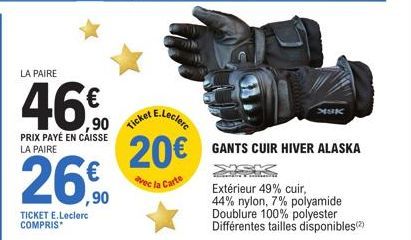 gants E.Leclerc