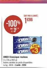 rouleau oreo