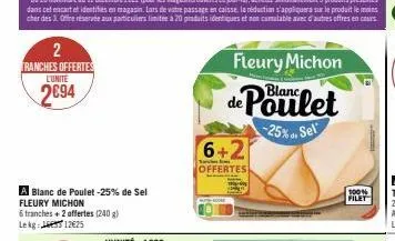 blanc de poulet fleury michon