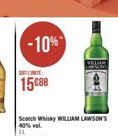 -10%  SOIT L'UNITE:  15688  WILLIAM LAWSONS 