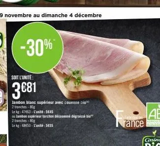 jambon blanc 