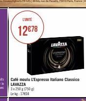 café moulu lavazza