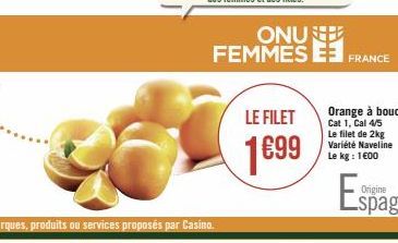 ONU FEMMES E  LE FILET  1699  FRANCE 