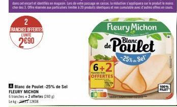 blanc de poulet Fleury Michon