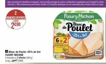 blanc de poulet fleury michon