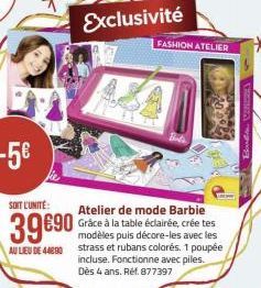 atelier de mode Barbie