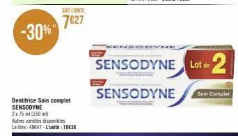 dentifrice sensodyne