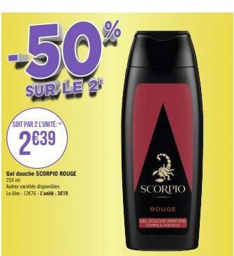 gel douche Scorpio