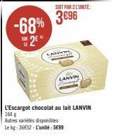 chocolat au lait Lanvin