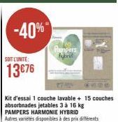 -40%  SOIT L'UNITE:  13€76  Rumpers hybrid 