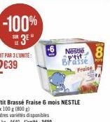 -100% 3°  61  Nestle 8 P'tit Brasse  Por  Fraise 
