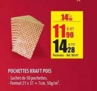 14%  11.S 1428  Pochettes At 00507 