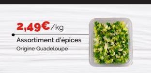 2,49€/kg  Assortiment d'épices Origine Guadeloupe 