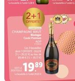Champagne brut Brut offre sur Lidl