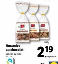 Amandes au chocolat  Variétés au choix WT17329  200 g  2.1⁹  19 