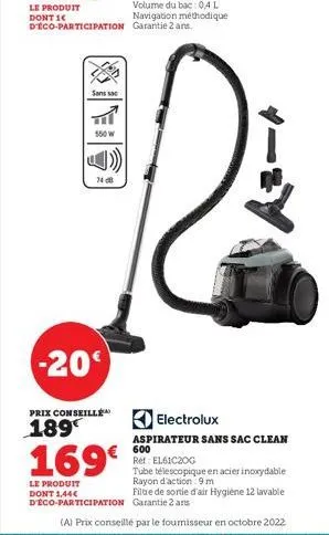 aspirateur sans sac 