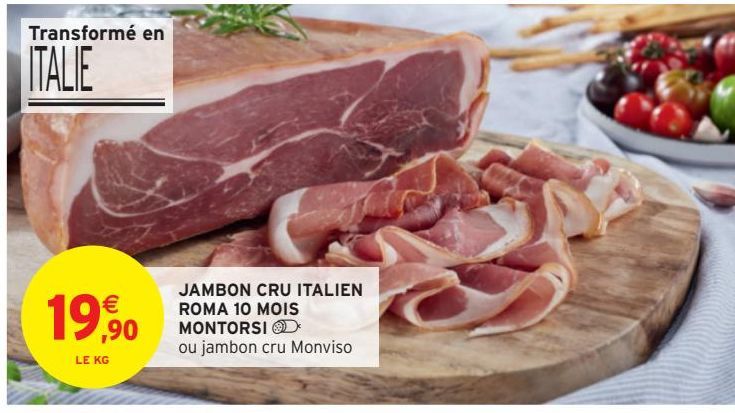 JAMBON CRU ITALIEN ROMA 10 MOIS MONTORSI