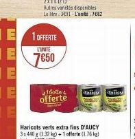 Autres variétés disponibles Le litre: 3€91 L'unité : 7€82  16oite offerte  daugy  dalicy 