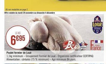 poulet fermier Loué