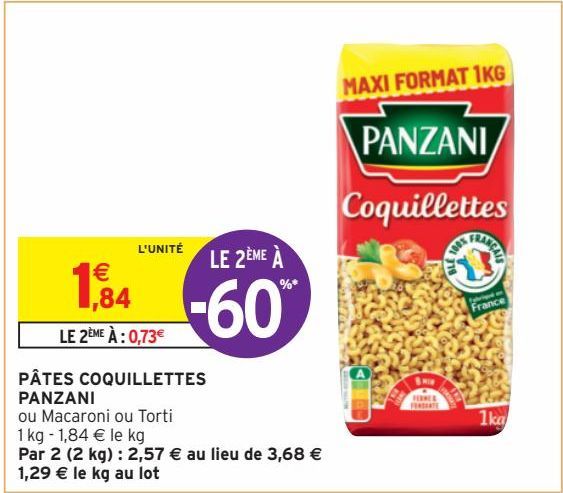 PÂTES COQUILLETTES PANZANI