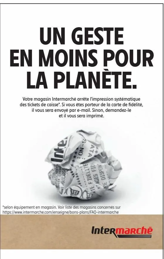 un geste en moins pour la planète.