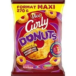 donuts cacahuète caramélisée curly