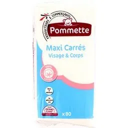 maxi carres bebe visage & corps x80 pommette