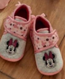 CHAUSSONS BÉBÉ DEBOUT MINNIE OU MICKEY DISNEY